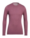 Majestic Filatures Man Sweater Mauve Size Xl Cashmere In Purple