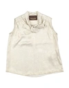 Trussardi Junior Toddler Girl Top Platinum Size 6 Polyester In Grey