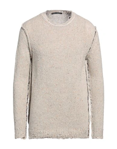 Daniele Alessandrini Man Sweater Beige Size 40 Wool, Polyamide