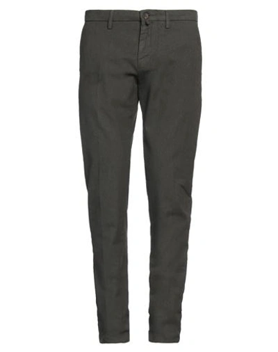 Siviglia Man Pants Military Green Size 35 Cotton, Polyester, Elastane In Green