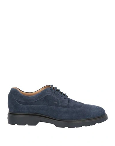 Hogan Man Lace-up Shoes Blue Size 7 Soft Leather