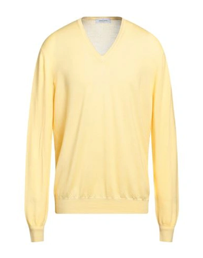 Gran Sasso Man Sweater Yellow Size 50 Virgin Wool