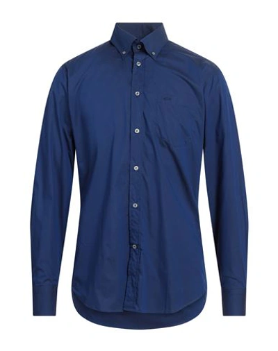 Paul & Shark Man Shirt Blue Size 15 ½ Cotton