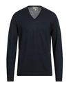 120% Lino Man Sweater Navy Blue Size S Cashmere, Virgin Wool