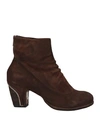 Officine Creative Italia Woman Ankle Boots Brown Size 10 Soft Leather In Brown