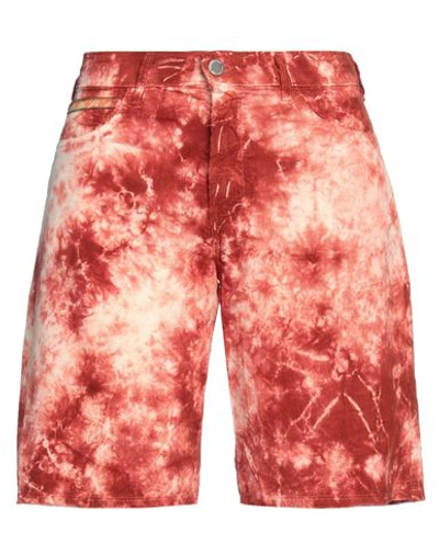Massimo Alba Woman Shorts & Bermuda Shorts Rust Size 30 Cotton In Red
