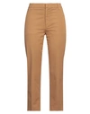 Dondup Woman Pants Camel Size 31 Cotton, Elastane In Beige