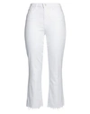 L Agence L'agence Woman Jeans White Size 30 Cotton, Polyester, Elastane