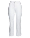 L Agence L'agence Woman Jeans White Size 29 Cotton, Polyester, Elastane