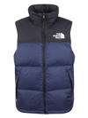 The North Face 1996 Vintage Nuptse Vest Down Jacket In Summit Navy/black