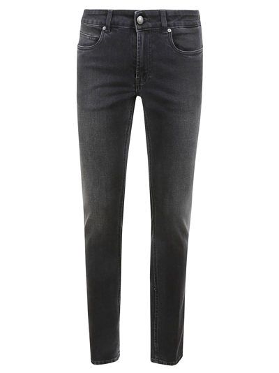 Fay Schmale Jeans Im Five-pocket-design In Grey