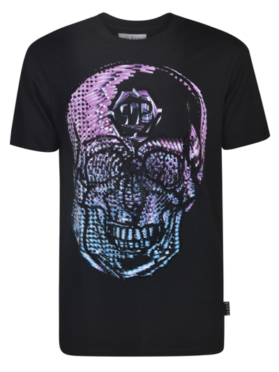 Philipp Plein Logo Skull T-shirt In Multicolor