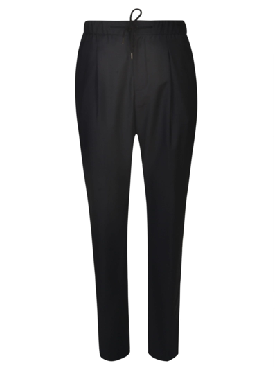 Giorgio Armani Lace-up Fitted Trousers In Ubuv