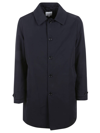 Aspesi Virgin Wool-blend Coat In Blu Navy