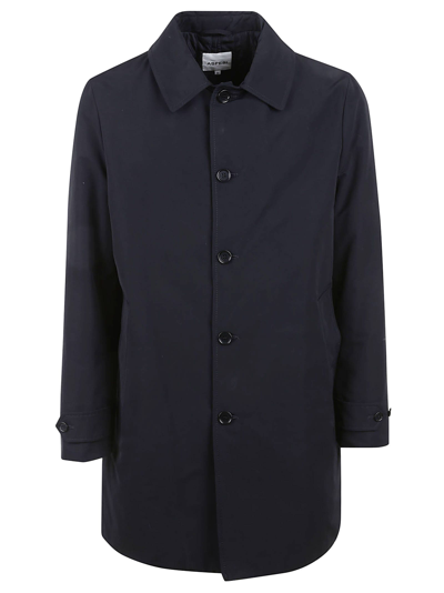 Aspesi Virgin Wool-blend Coat In Blue