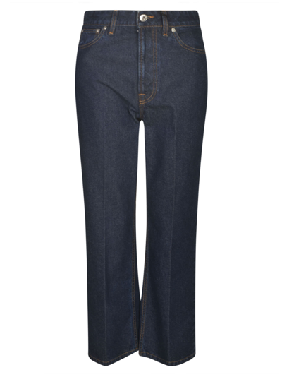 Lanvin Straight Fitted Jeans In Navy