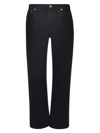 Lanvin Buttoned Classic Jeans In Black