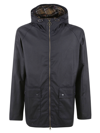 Barbour Long-sleeved Casual Jacket In Blue