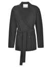 SETCHU DOUBLE-BREASTED BELTED COAT