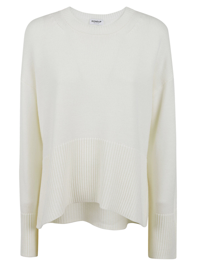 Dondup Jumper With Logo Application In White