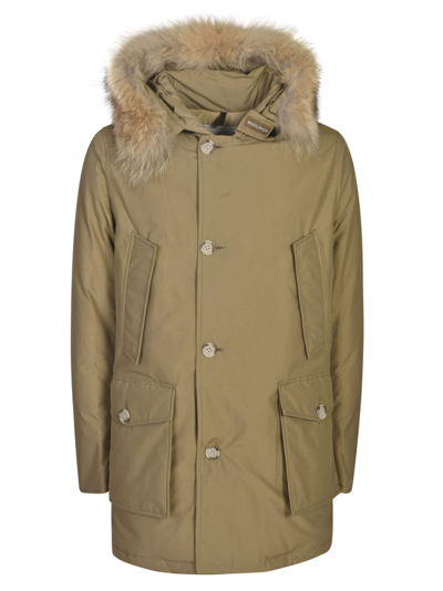 Woolrich Arctic Parka With Detachable Fur In Elmwood_brown