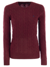 POLO RALPH LAUREN WOOL AND CASHMERE CABLE-KNIT SWEATER