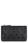 JIMMY CHOO NANCY LEATHER COIN PURSE POUCH