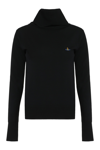 Vivienne Westwood Giulia Virgin Wool Turtleneck Sweater In Black
