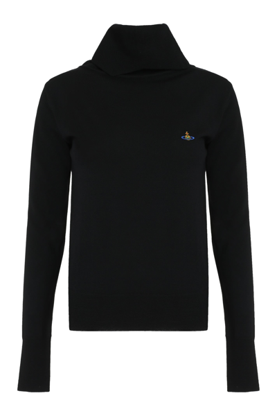 VIVIENNE WESTWOOD GIULIA VIRGIN-WOOL TURTLENECK SWEATER