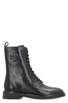 TORY BURCH LEATHER LACE-UP BOOTS