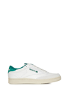 Reebok Club C Sneakers In Worked Leather In Green