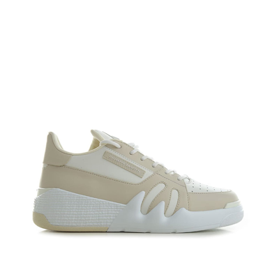 Giuseppe Zanotti Leather Sneakers In Neutrals