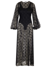 ROTATE BIRGER CHRISTENSEN BLACK LACE MAXI DRESS