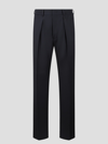 Fendi Cotton And Hemp Blend Trousers. In Blue