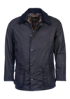 Barbour Classic Button-up Coat With Multi-pocket Design In Navy