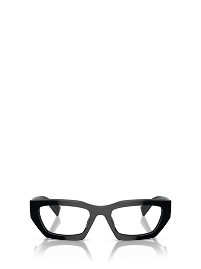 Miu Miu Mu 03xv Pilot-frame Glasses In Black