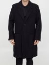 Shop Ami Alexandre Mattiussi Wool Coat In Black