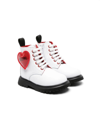 MOSCHINO ANKLE BOOTS WITH HEART LOGO
