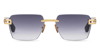 Dita Meta-evo One Dts147-a-01 Rectangle Sunglasses In Gold