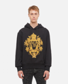 VERSACE JEANS COUTURE PRINTED COTTON HOODIE