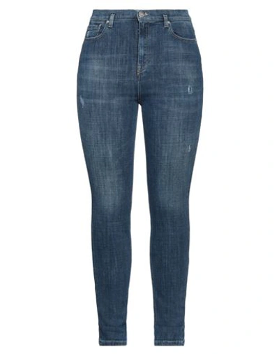Pinko Woman Jeans Blue Size 31 Cotton, Elastane
