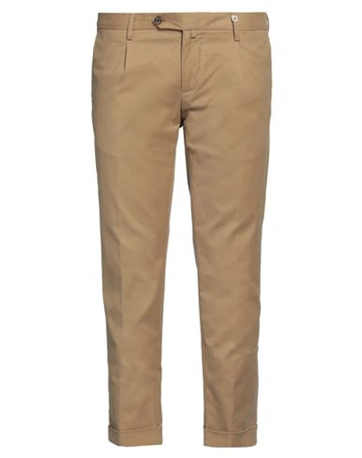 Myths Man Pants Sand Size 38 Cotton, Elastane In Beige