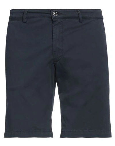 Exigo Man Shorts & Bermuda Shorts Navy Blue Size 32 Cotton, Elastane