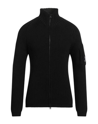C.p. Company C. P. Company Man Cardigan Black Size 34 Wool, Acrylic In Black