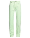 JACOB COHЁN JACOB COHЁN MAN PANTS LIGHT GREEN SIZE 31 COTTON, LINEN