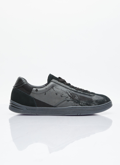 Stone Island Rock Suede Trainers In Black