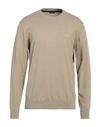 Guess Man Sweater Sage Green Size Xxl Cotton, Polyamide, Elastane