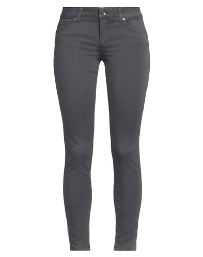 Liu •jo Woman Pants Lead Size 32 Cotton, Polyester, Elastane In Grey