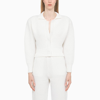 Art Essay White Knitted Cardigan White Knitted Cardigan In White