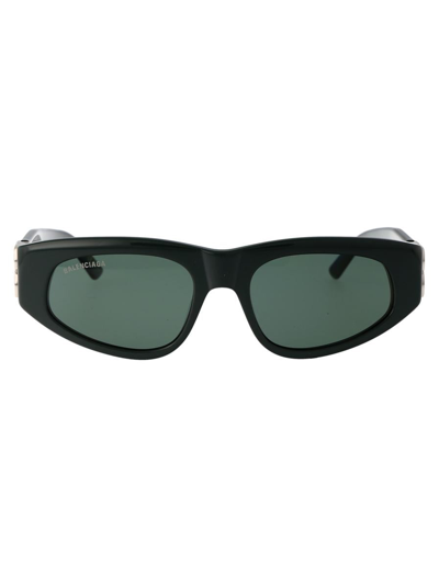 Balenciaga Sunglasses In 019 Green Silver Green
